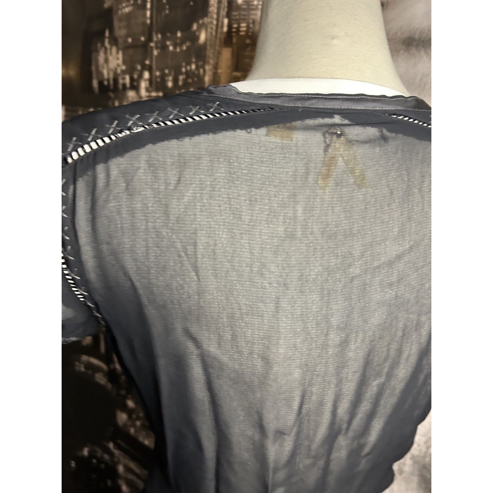 Anthropologie Maeve  Black   Witchy  Fairy Dress Size 4  Goth Whims - Picture 4 of 10